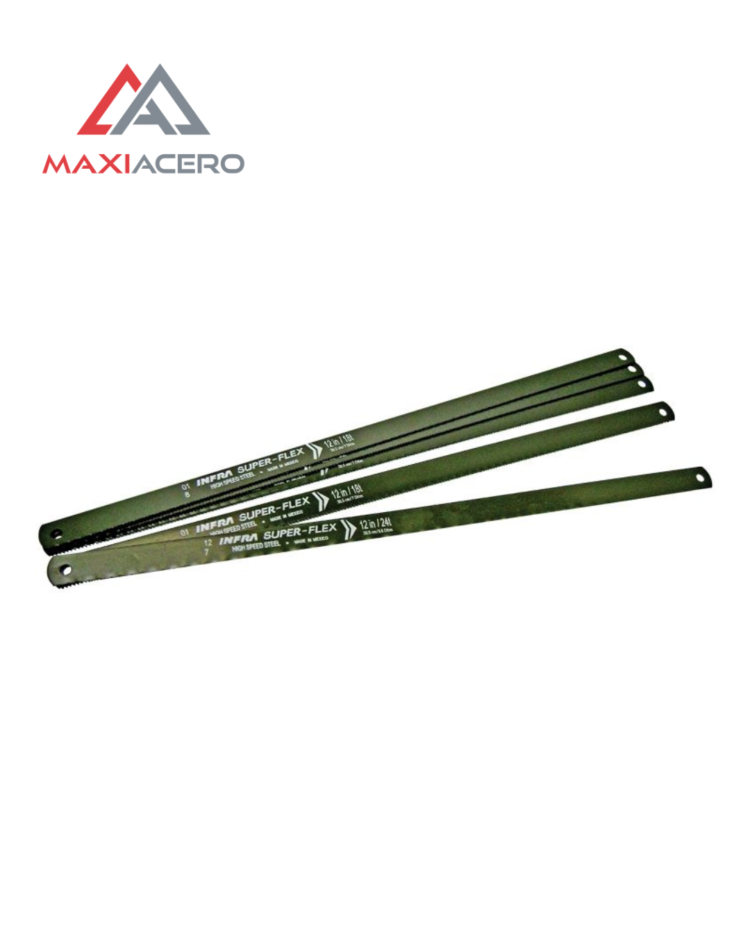 10pzs Seguetas Infra Grueso Superflex 18 Dientes