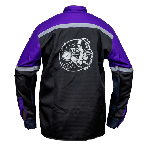 Camisola para Soldar Axtech con Cinta Reflejante de Alta Visibilidad-Soldadura AXT-CAM100XL – Protección y Comodidad Profesional