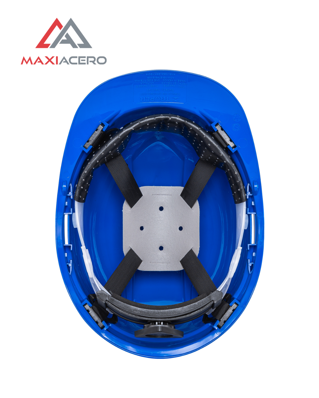 Casco Seguridad Ajuste De Matraca Truper Azul