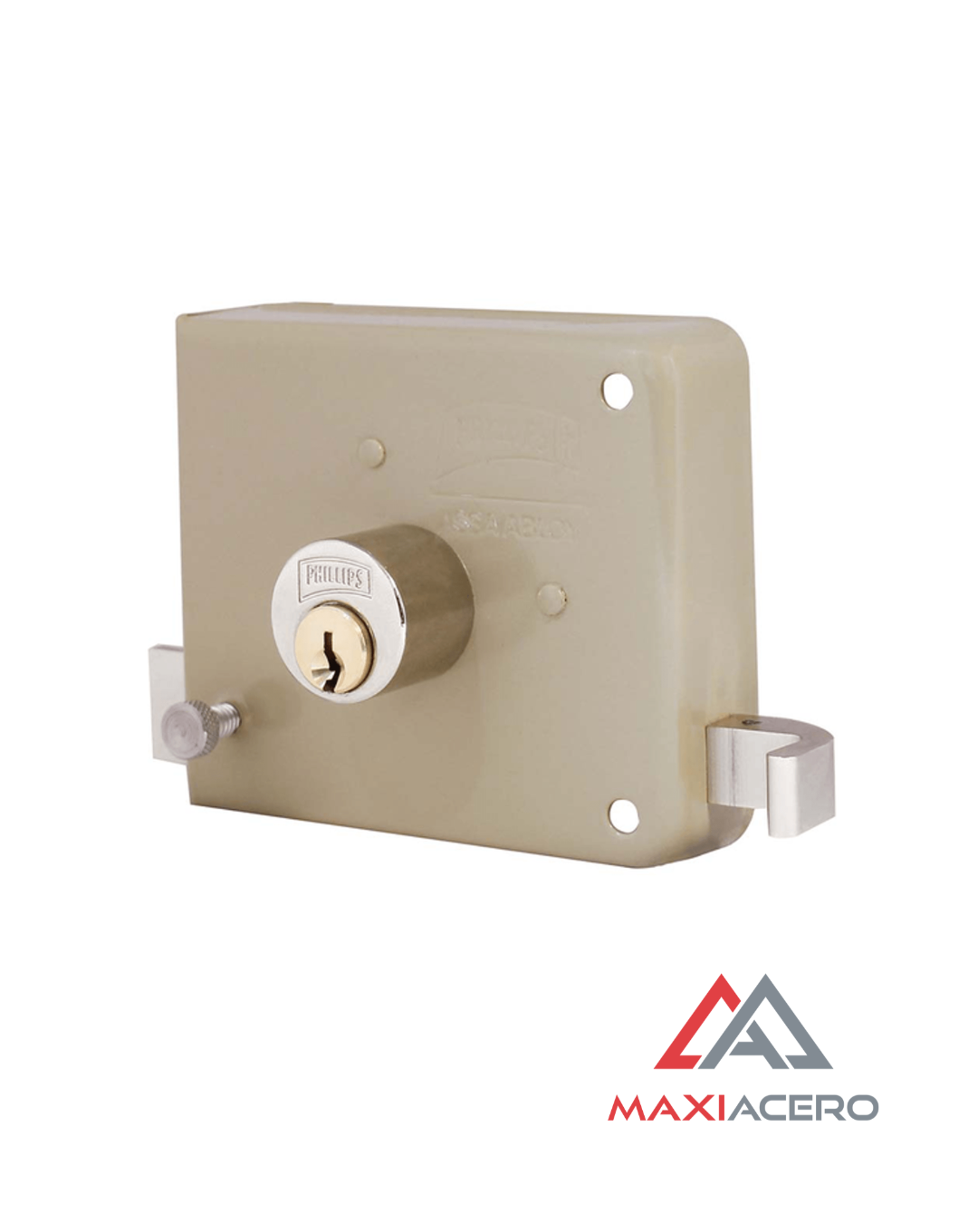 Cerradura de Sobreponer Phillips 715 Izquierda | Para Puertas de Madera o Metal