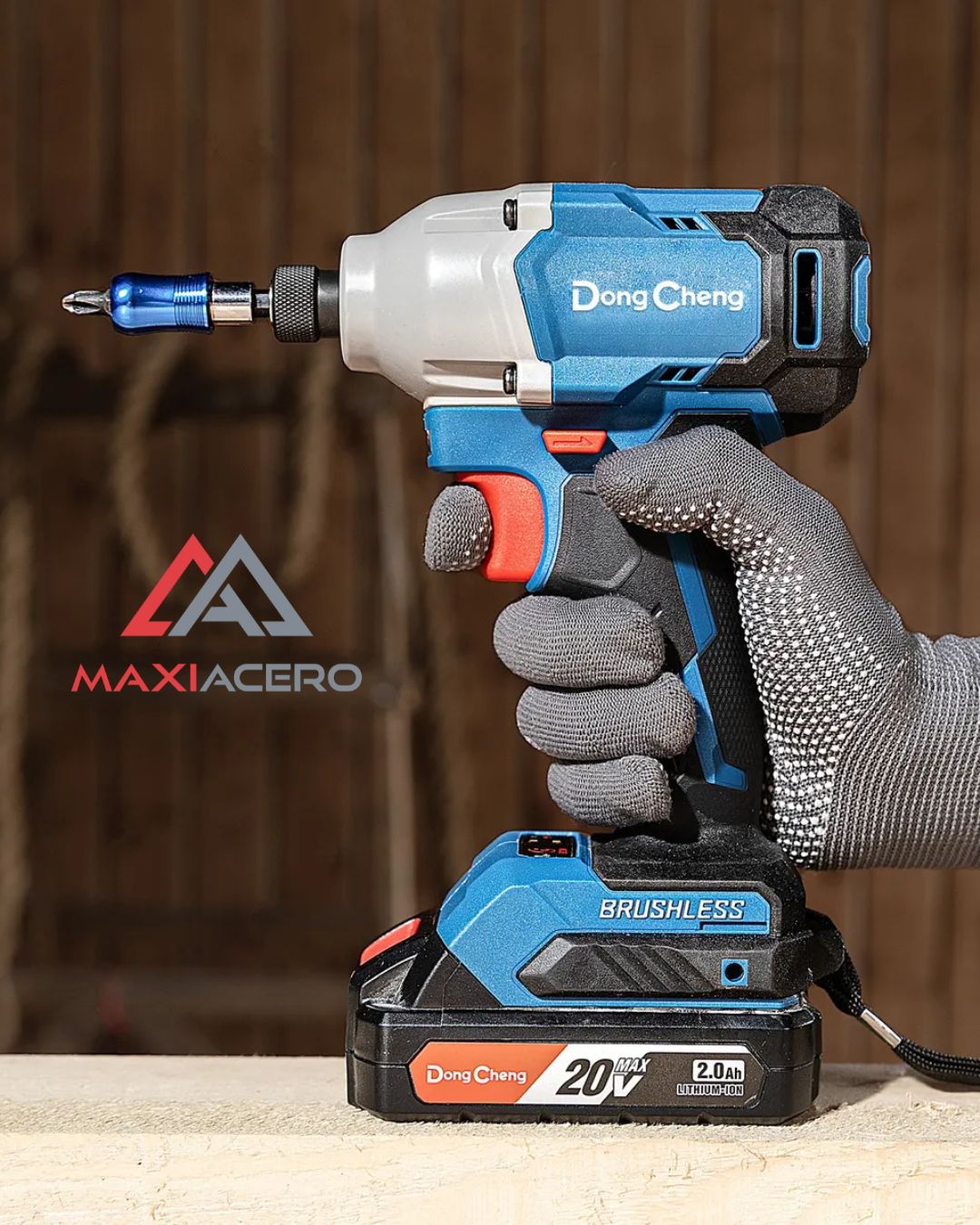 Atornillador de Impacto Inalámbrico DongCheng 20V DCPL03-14DM | Brushless