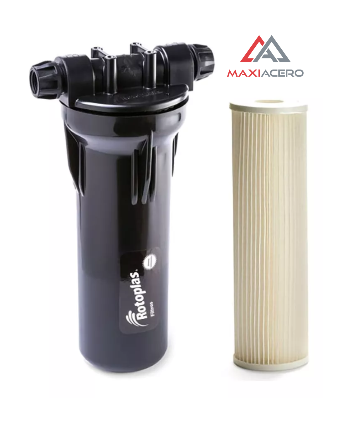 Filtro de Sedimentos Rotoplas Estándar | Cartucho Lavable Negro