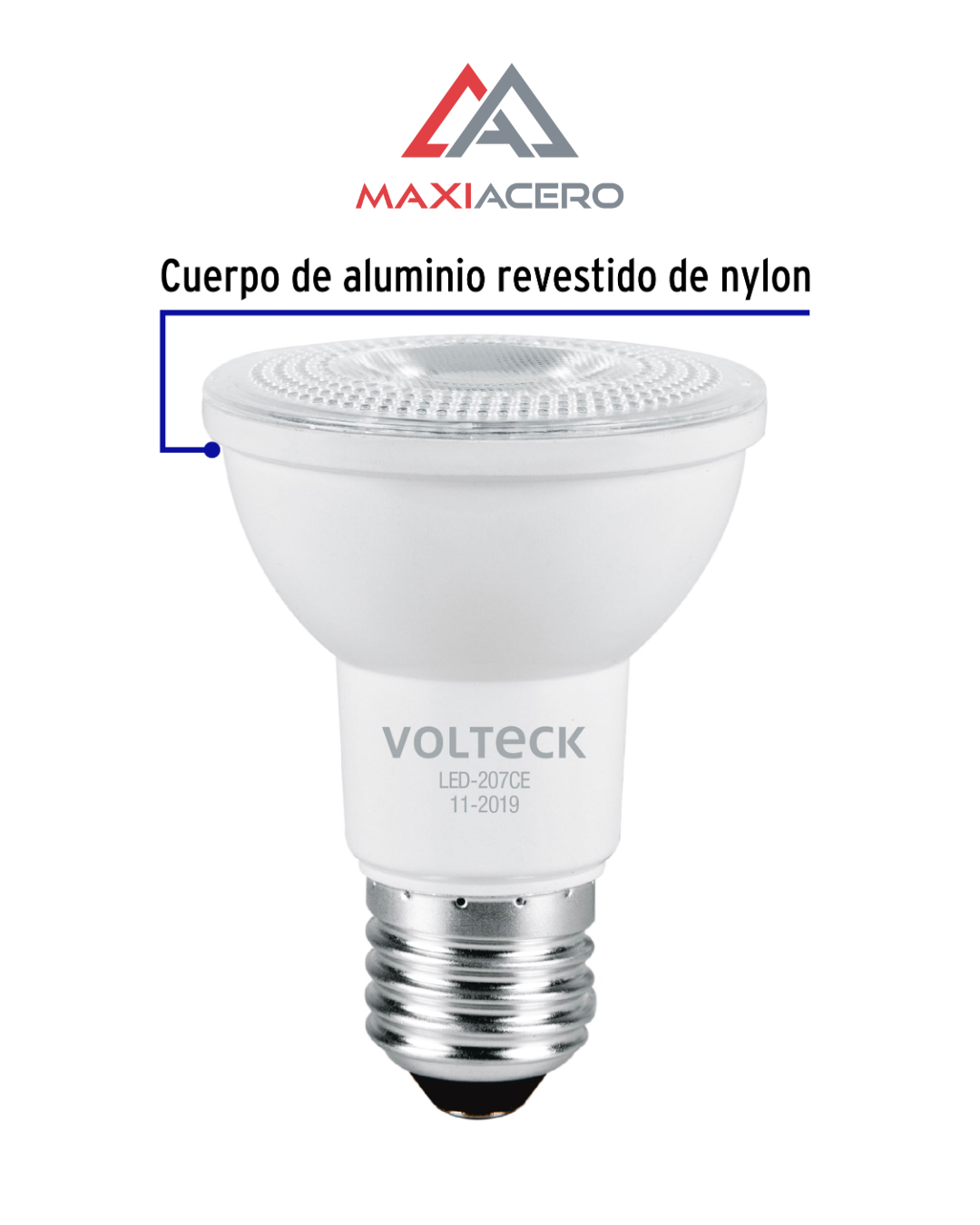 Foco Lampara LED 6W PAR 20 Luz Calida Volteck 46183