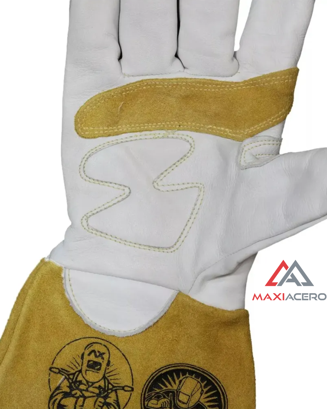 Guantes para Soldar MIG y TIG Ax Tech AXT-GP6040-MT | Palma Acolchada