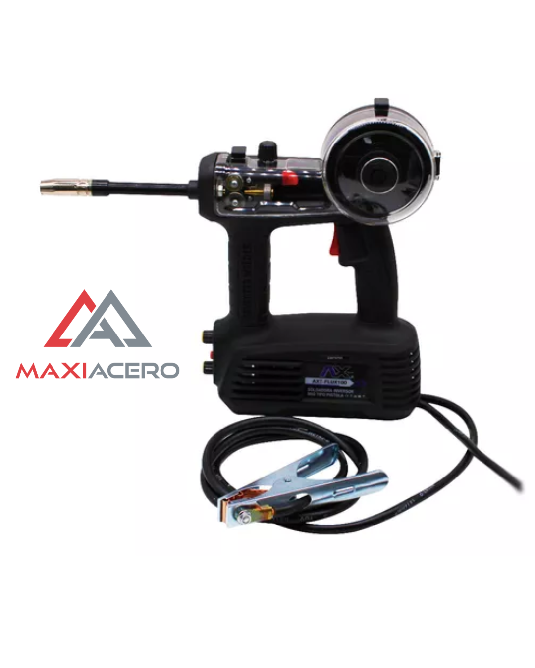 Soldadora Inversora Tipo Pistola Para Microalambre Ax Tech 110v 100a No Gas
