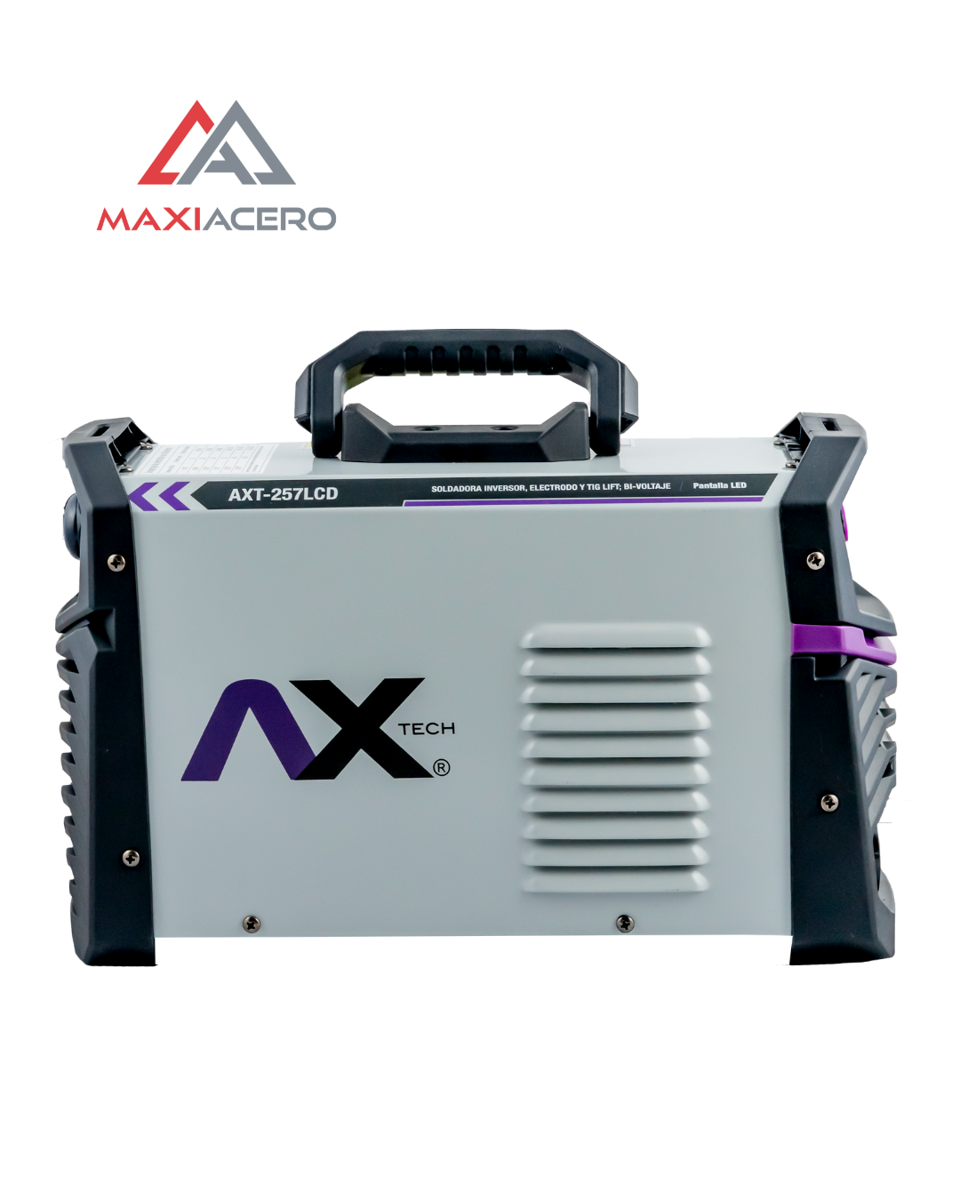 Soldadora Inverter Axtech 250A Bivoltaje Pantalla LCD (Mod. AXT-257LCD)