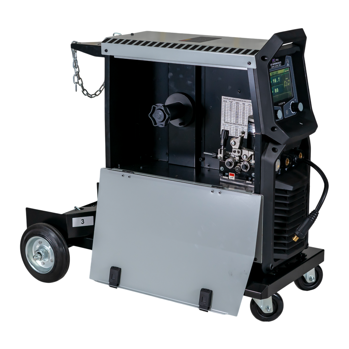 Soldadora Microalambre 350 A Multifase Axtech Supermig350lcd