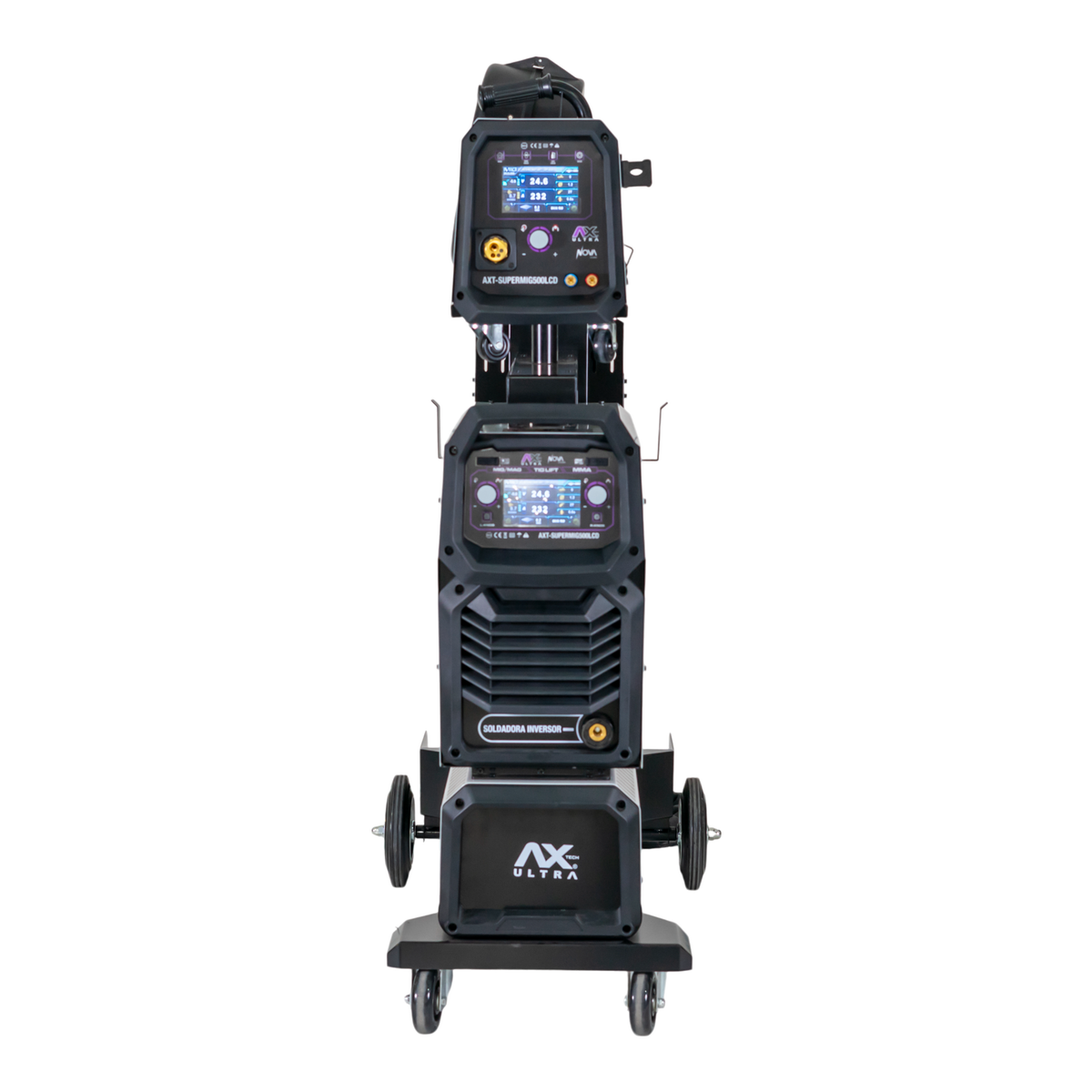 Soldadora Microalambre 500 A Multifase Axtech AXT-SUPERMIG500LCD