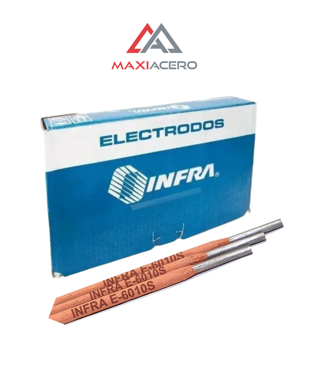 Electrodo para Soldar Infra 6010 Rojo | Caja de 20 Kg (1/8")