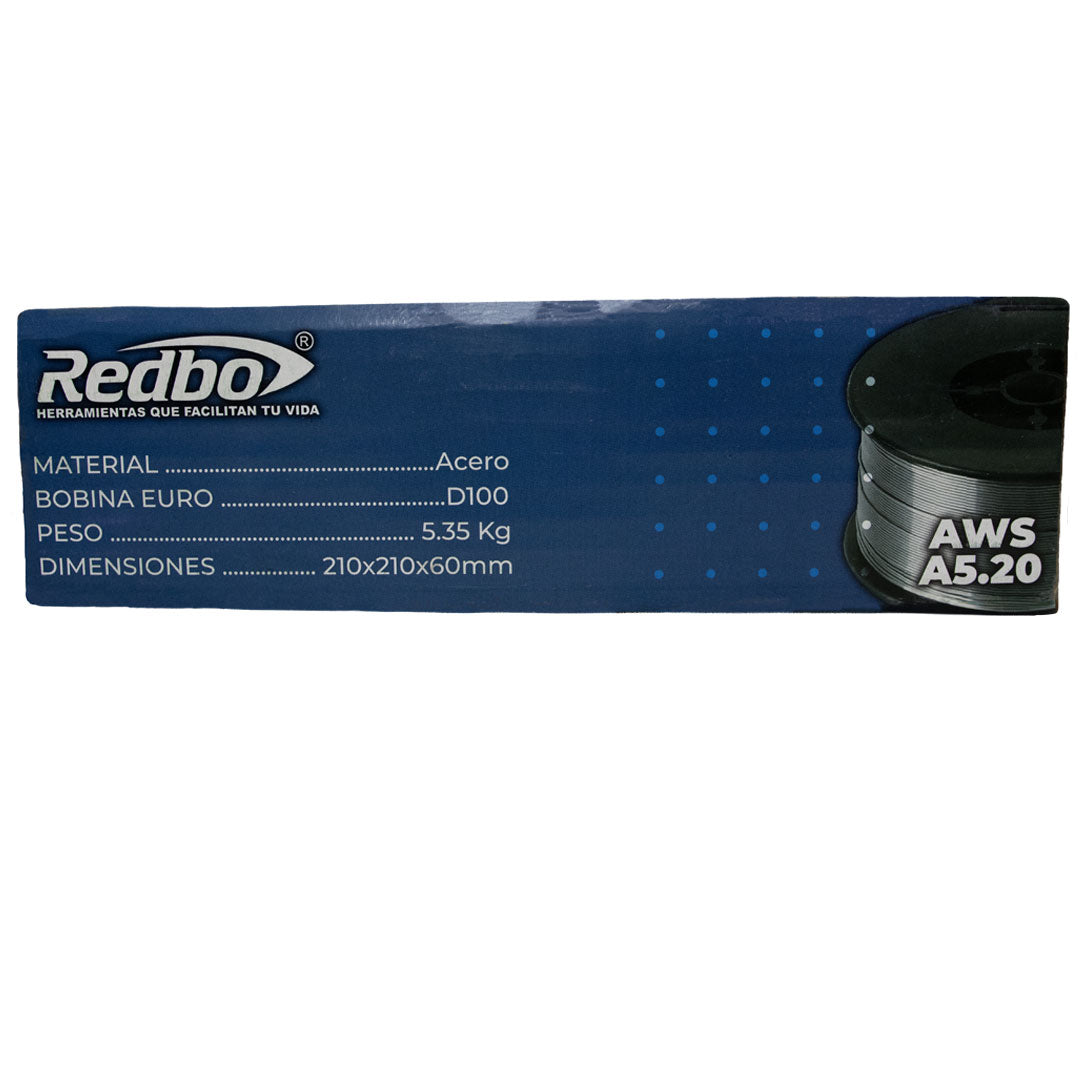 Soldadura De Microalambre Flux Core 0.9mm 5kg Redbo