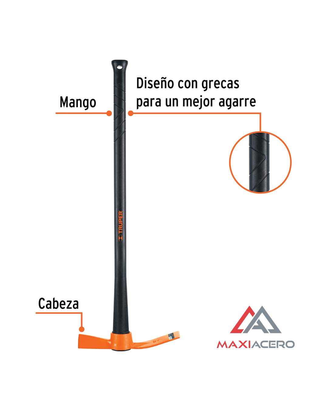 Talacho-hacha 2.5 Lb Con Mango Madera Truper 18632