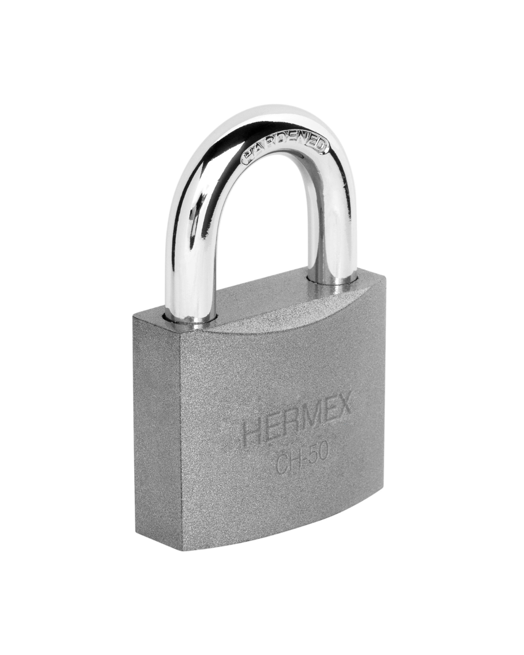 Candado De Hierro 50mm Gancho Corto Caja Hermex Plateado 43317