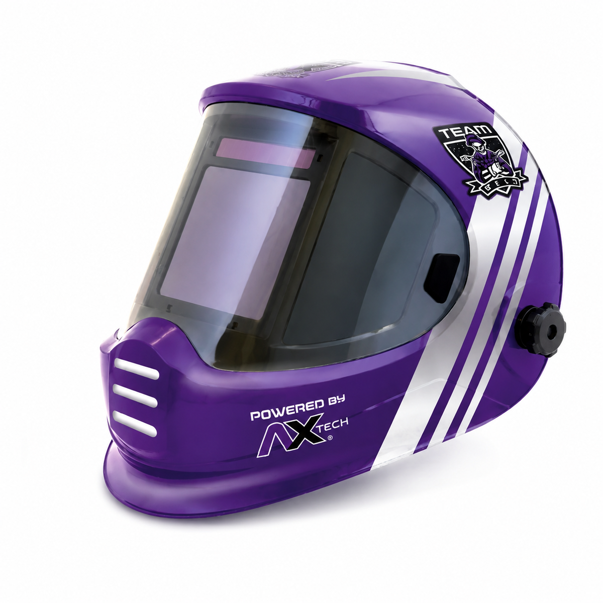 Careta Electrónica para Soldar AXT Merlin DIN 5-8 / 9-13 | 4 Sensores, Visor Panorámico 100x83 mm y Modo Esmeril