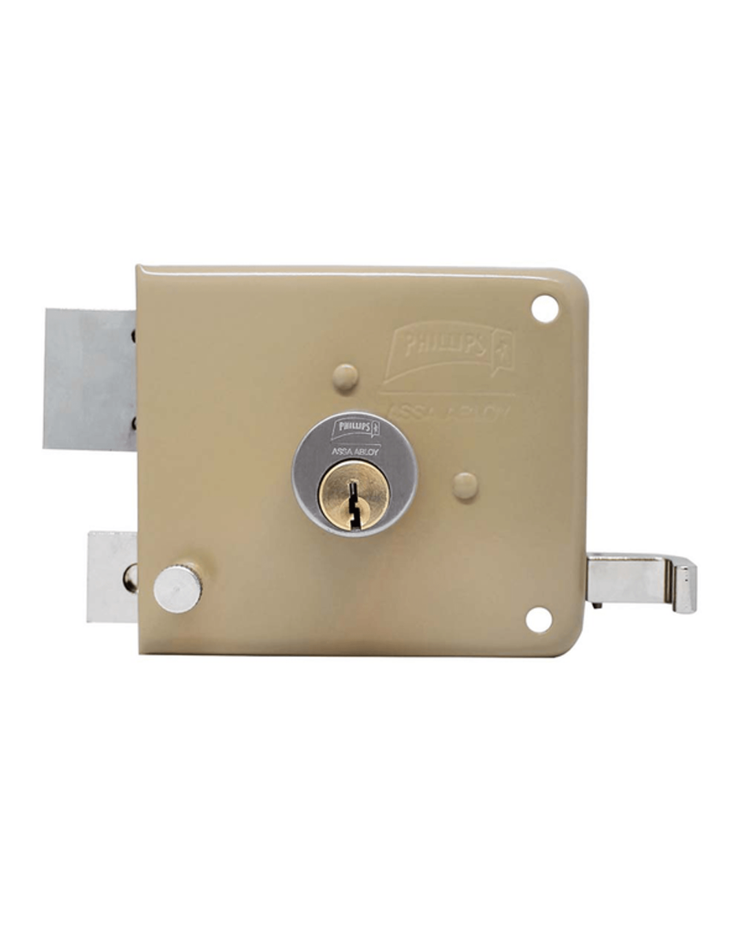 Cerradura de Sobreponer Phillips 715 Izquierda | Para Puertas de Madera o Metal