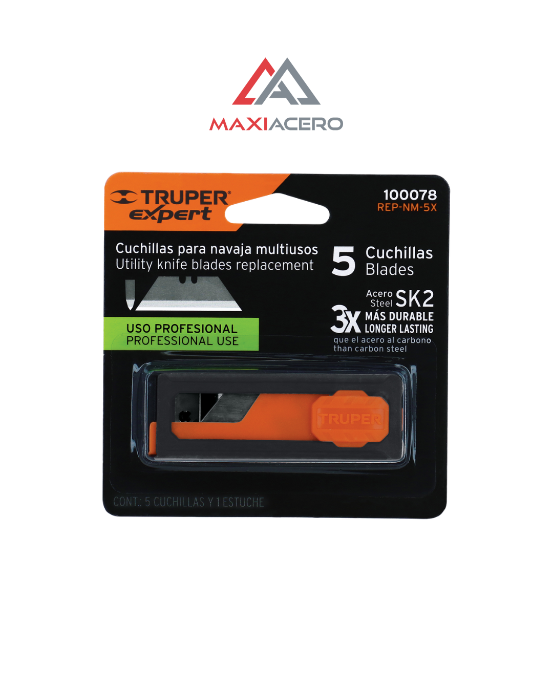 Dispensador Cuchillas Repuesto Nv-7x Y Nm-6, 5pzs Expert Truper 100078