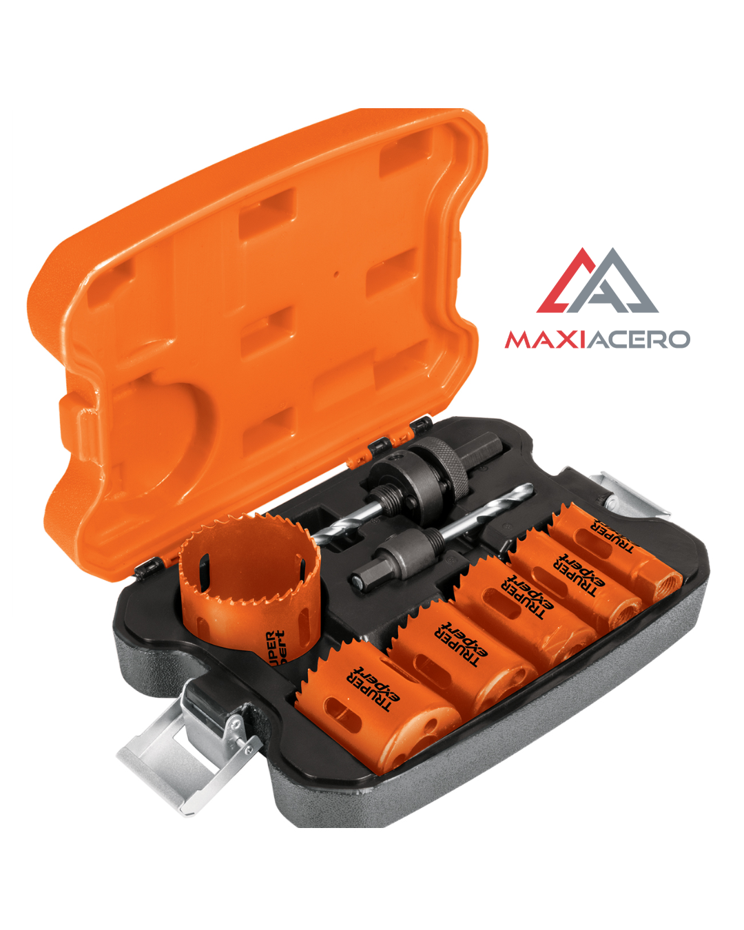 Kit 8 Brocasierra Cortacirculos Bimetal Mandril Truper 15405