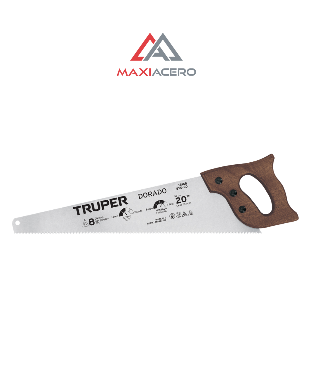 Serrote Dorado 20' Serrucho Carpintero 50cm Truper 18168