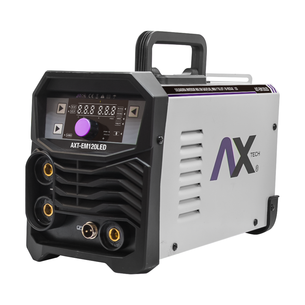 Soldadora Inverter Axtech AXT-EM120LED Multiproceso 3 en 1 Bivoltaje