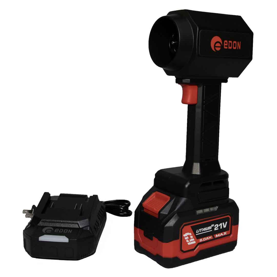 Soplador Hojas Inalámbrica 21 Volts Litio Redbo Cargador Batería